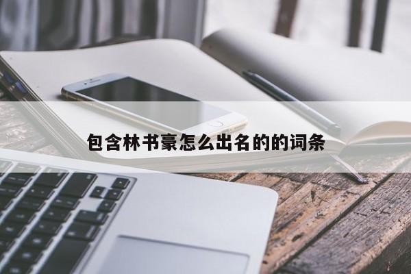 包含林书豪怎么出名的的词条